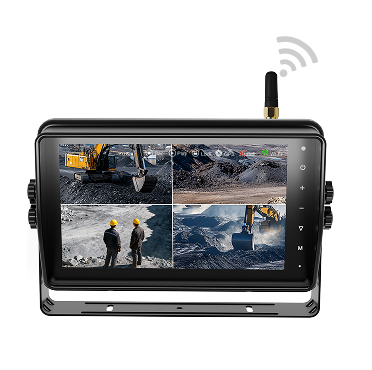 7寸高清带录像防水无线车载视频监控显示器
