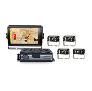 工程车挖掘机360全景监控系统